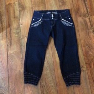 Salt & Pepper Denim Stretch Capri Jeans